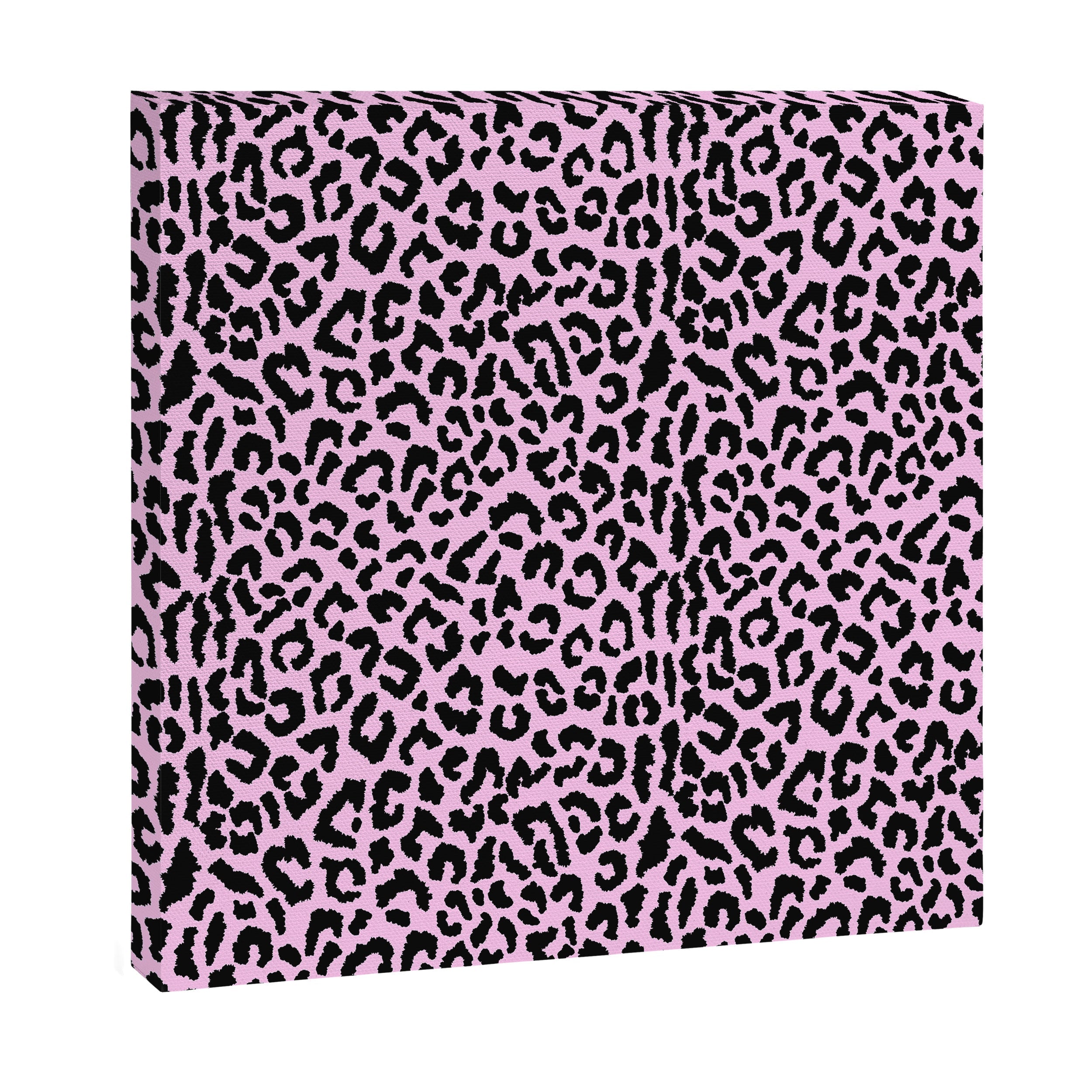2000s leopard-black on palest pink Canvas Print