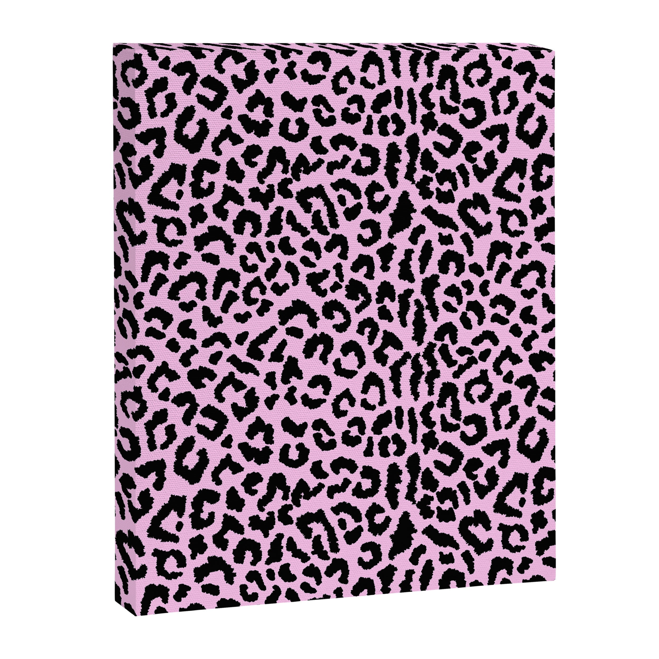 2000s leopard-black on palest pink Canvas Print