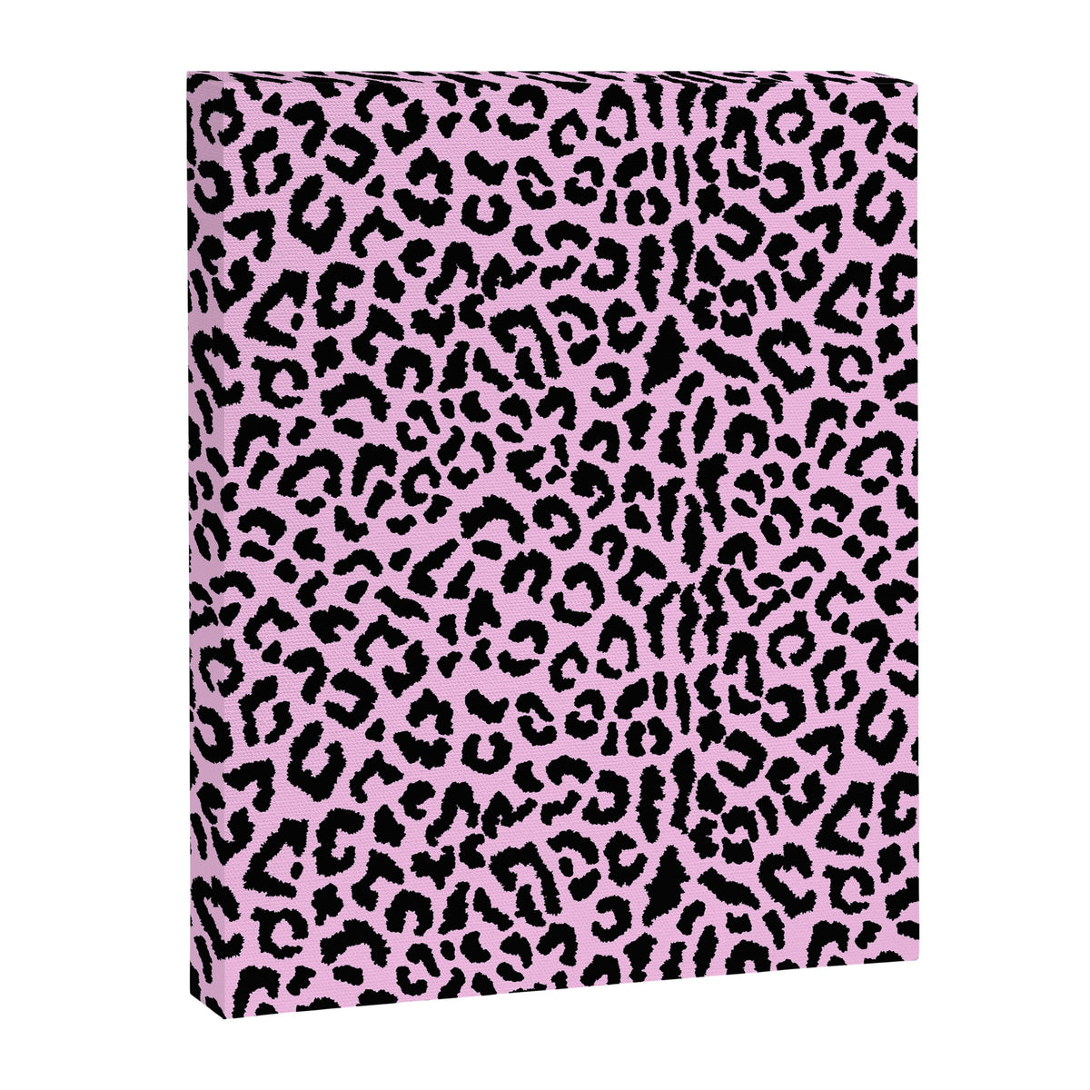 2000s leopard-black on palest pink Canvas Print