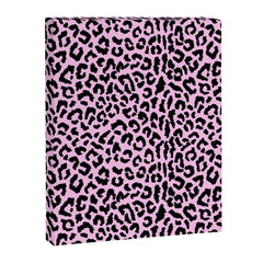 2000s leopard-black on palest pink Canvas Print