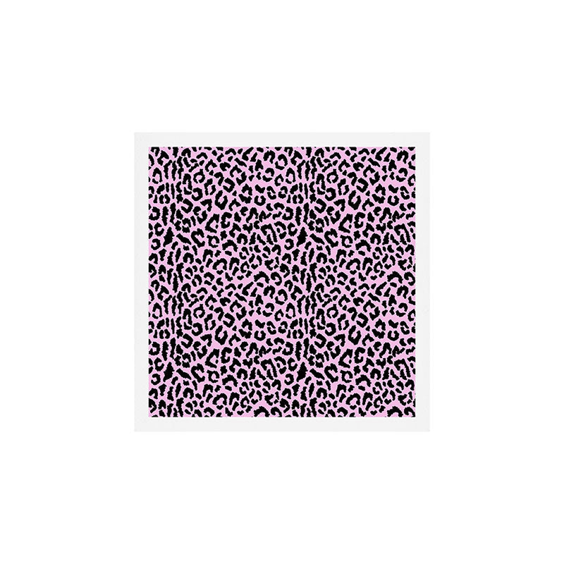 2000s leopard-black on palest pink Art Print