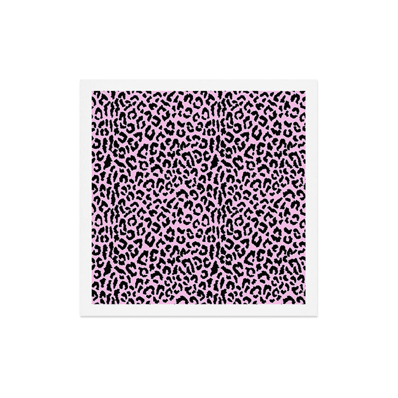 2000s leopard-black on palest pink Art Print