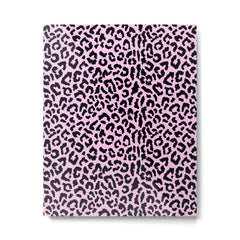 2000s leopard-black on palest pink Metal Print