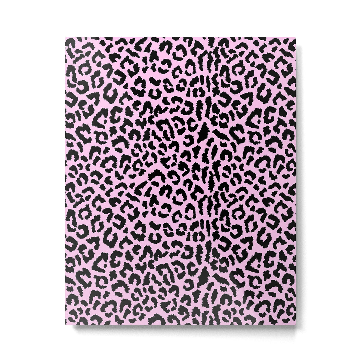 2000s leopard-black on palest pink Metal Print