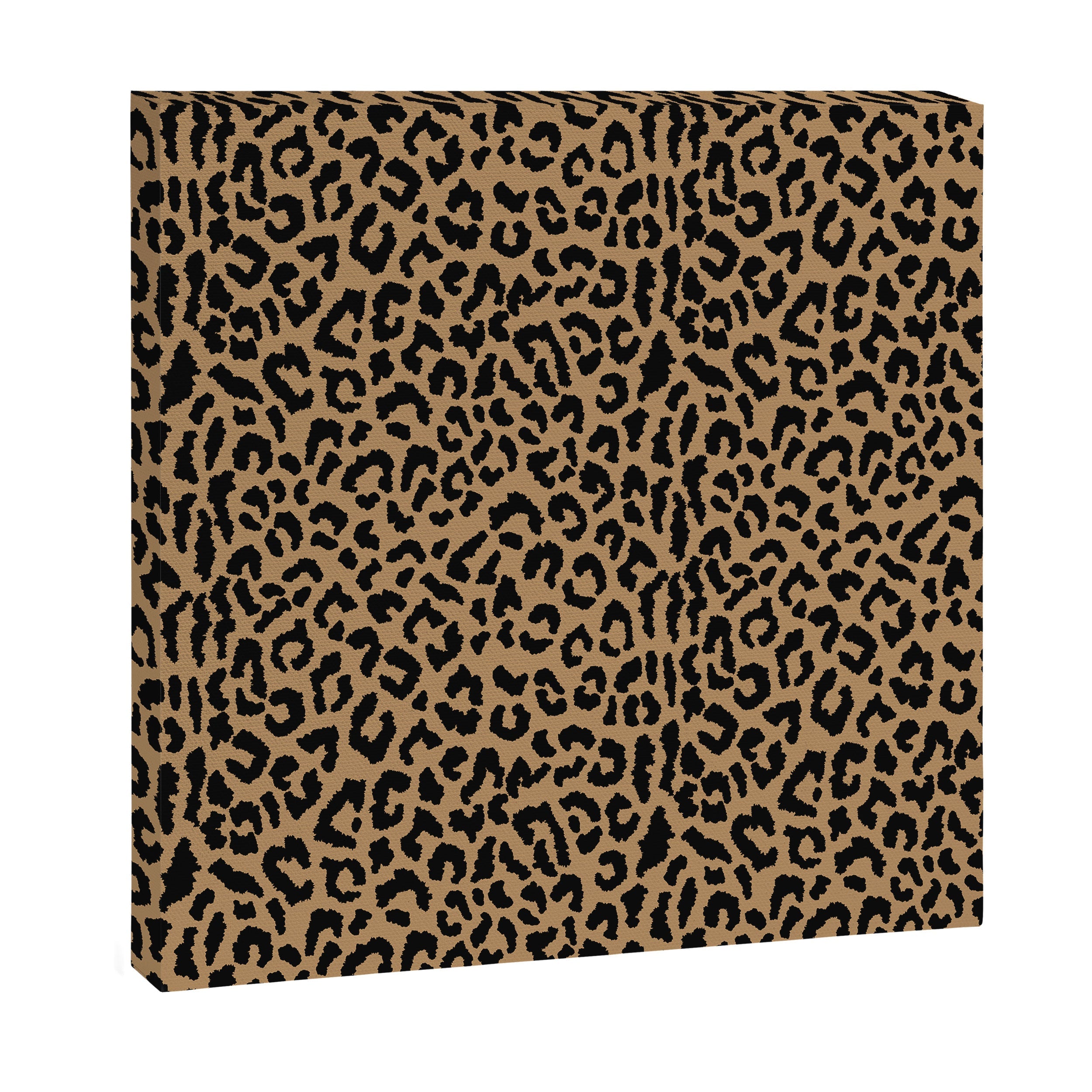 2000s leopard-black on tan Canvas Print