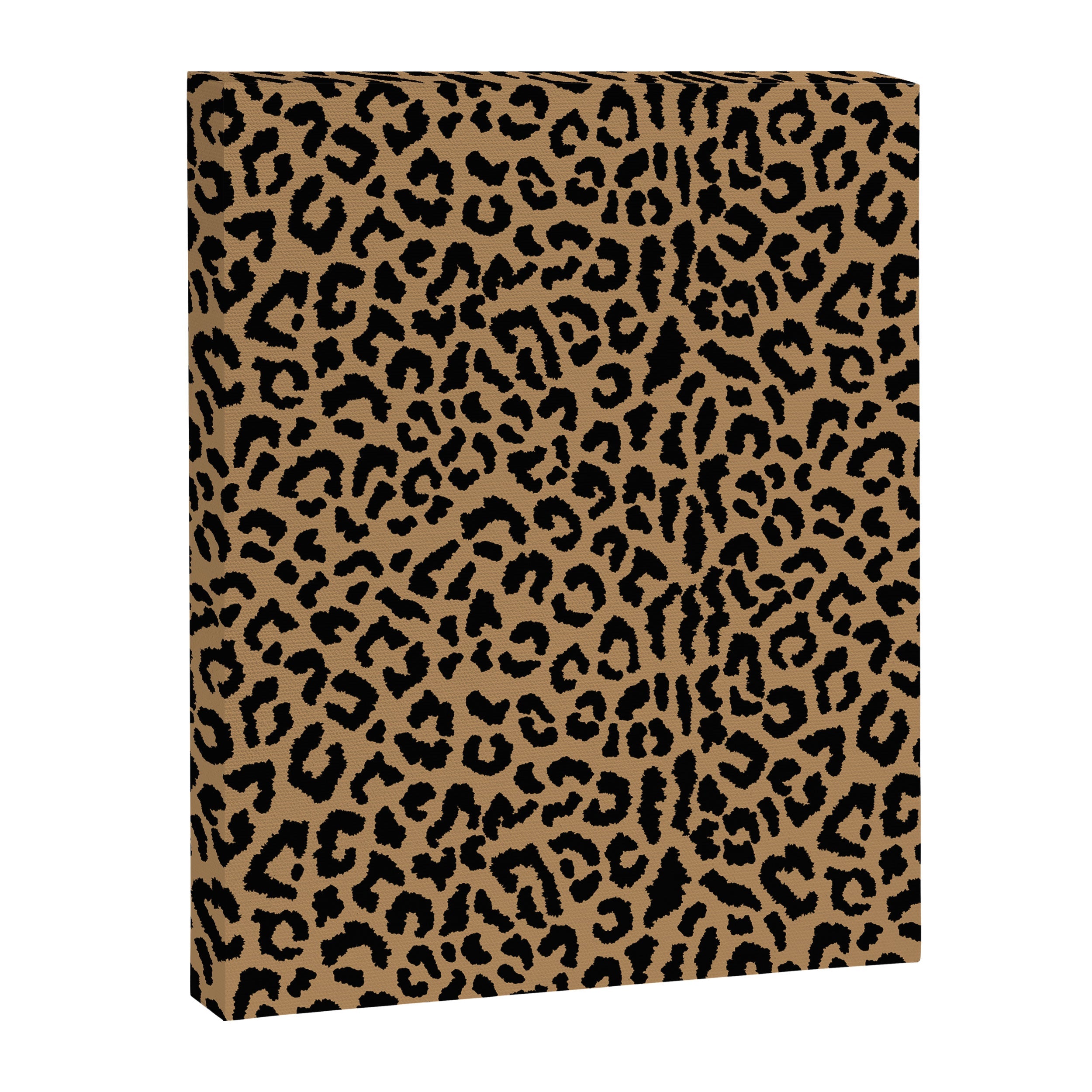 2000s leopard-black on tan Canvas Print