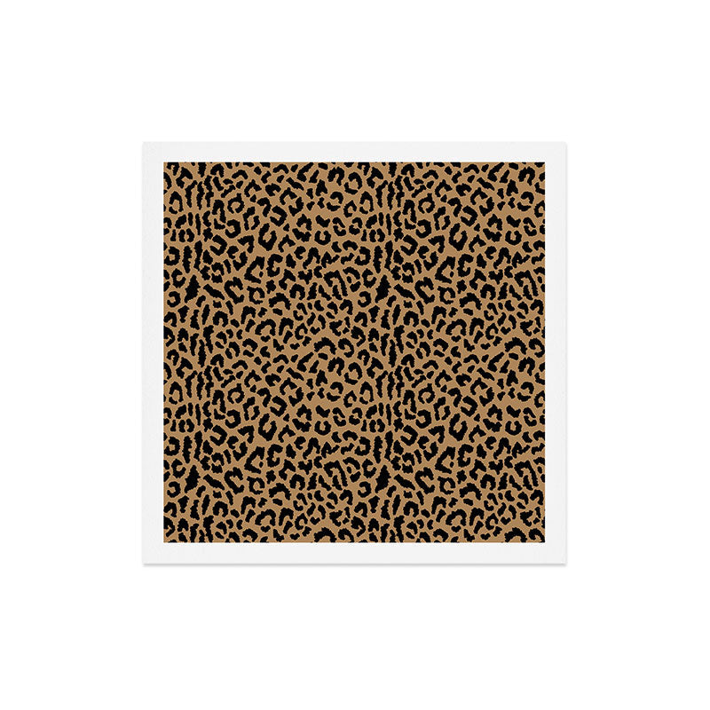 2000s leopard-black on tan Art Print