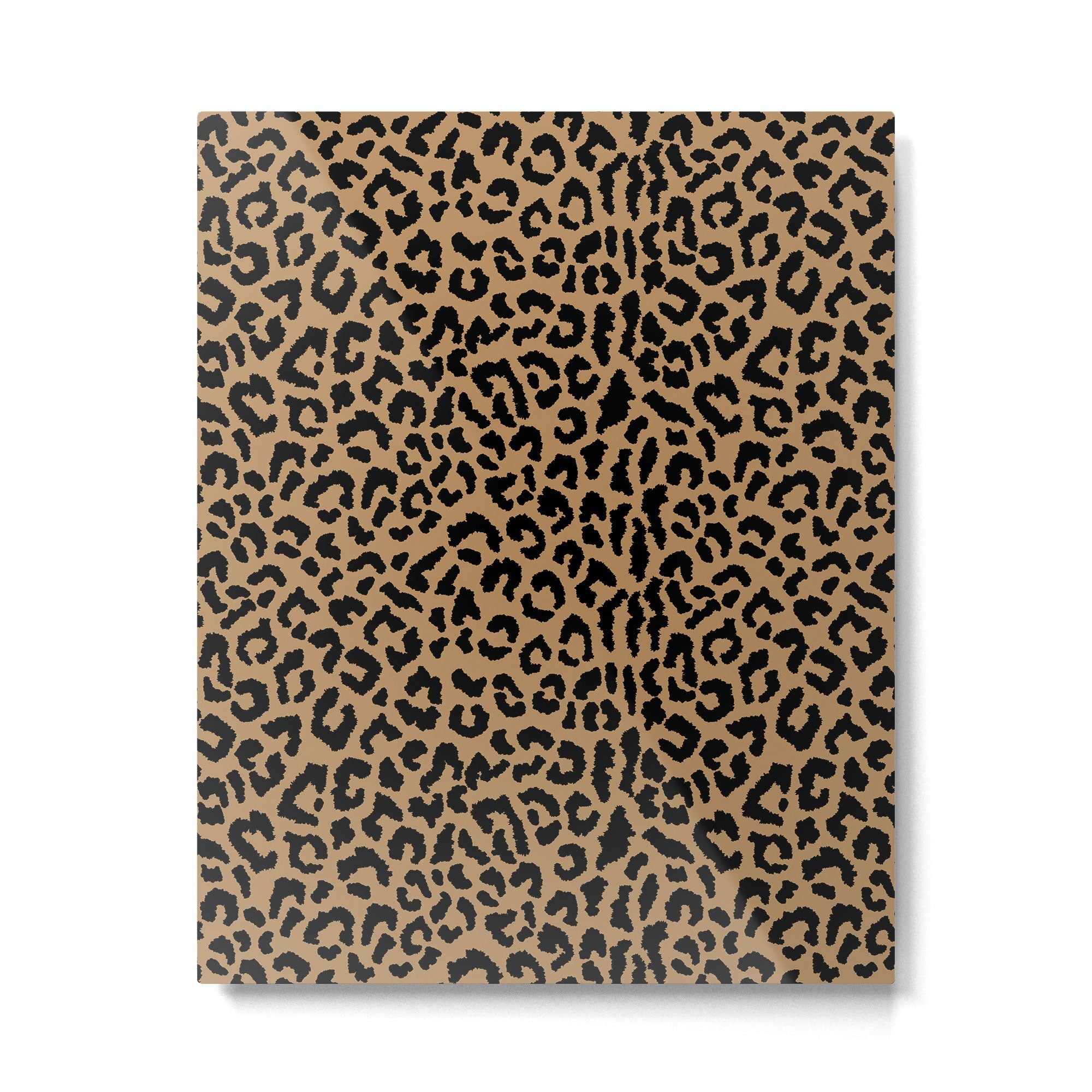2000s leopard-black on tan Metal Print