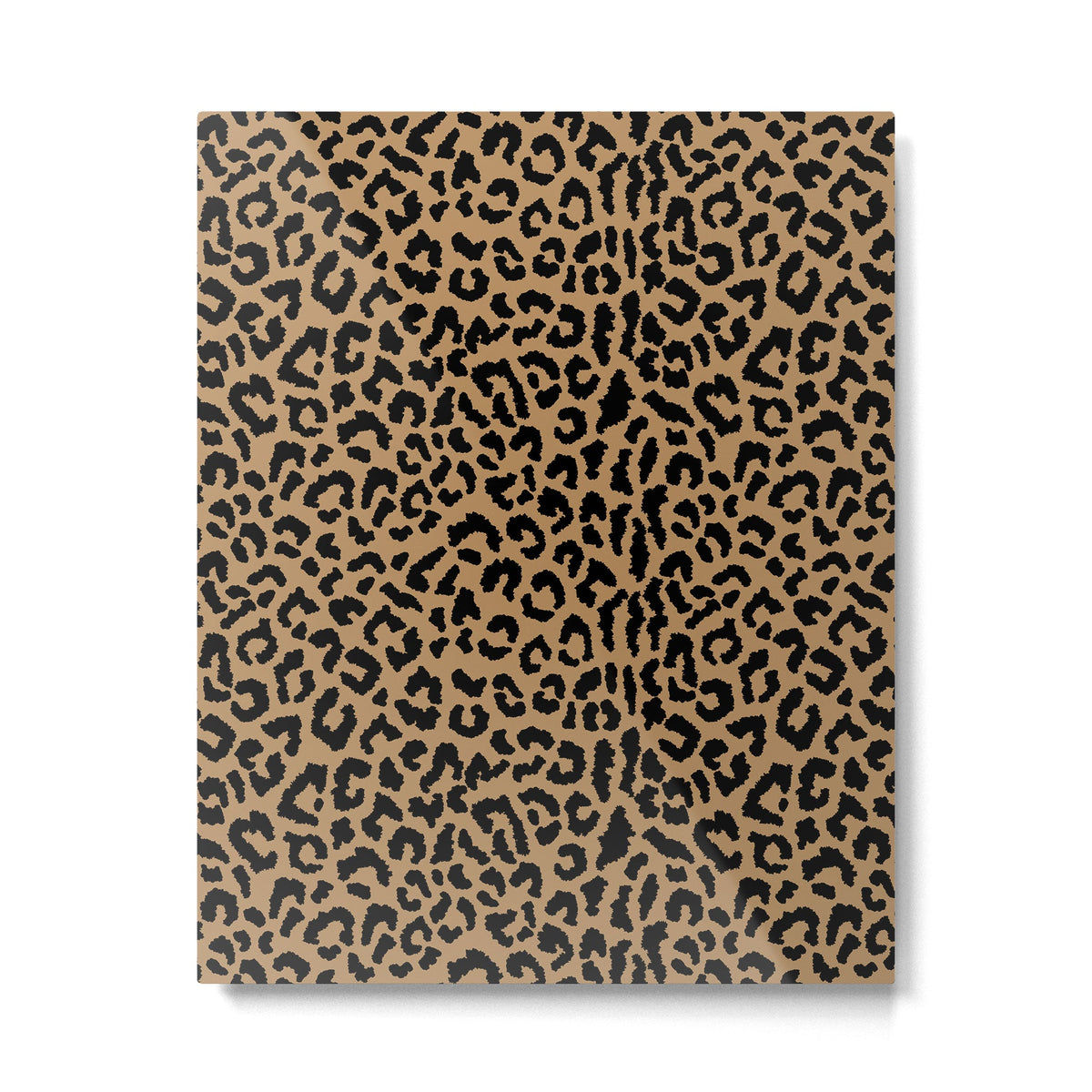 2000s leopard-black on tan Metal Print