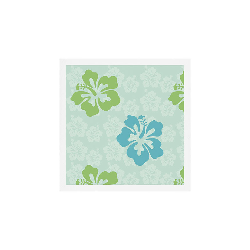 2000s y2k hibiscus pattern Art Print