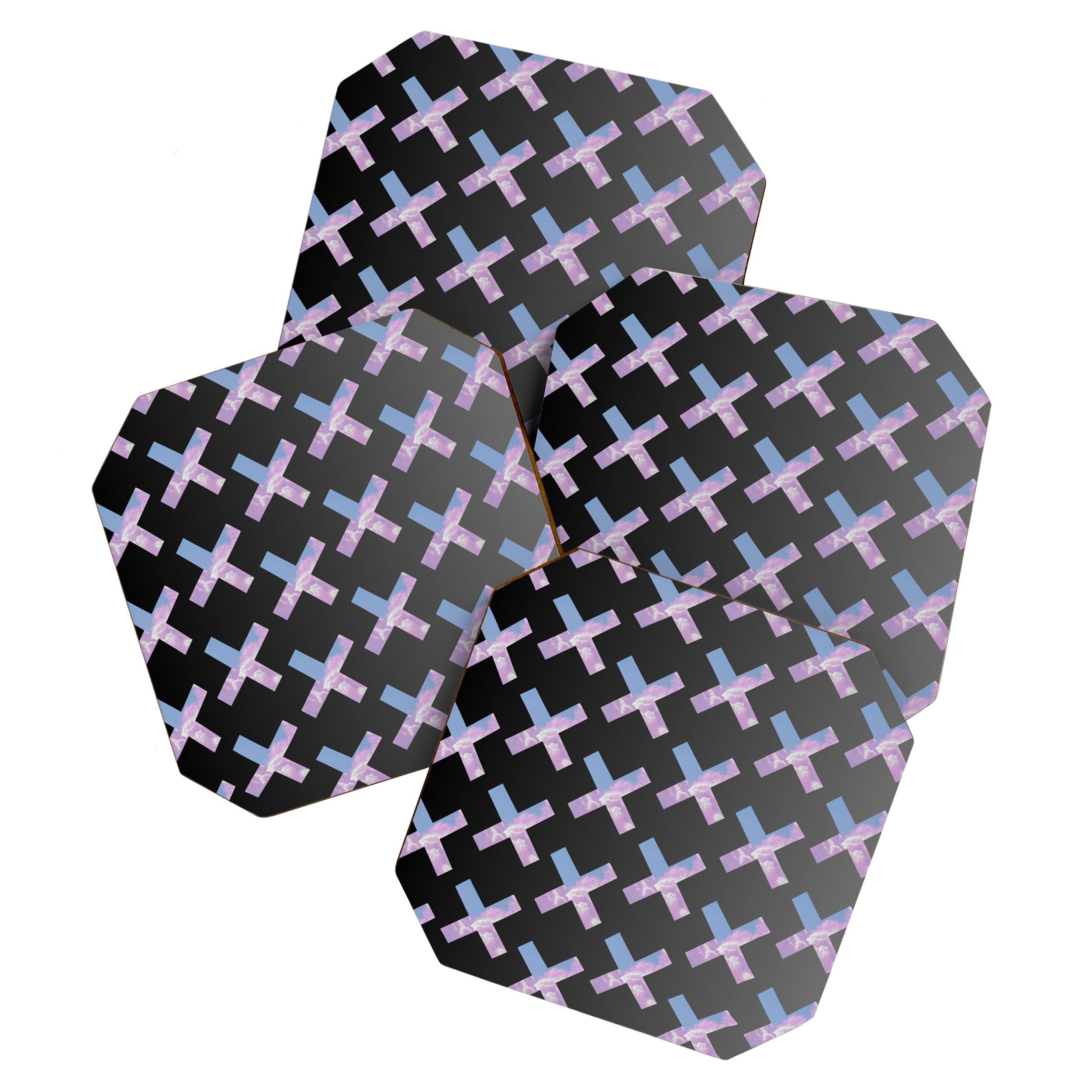 2010s era egirl x pattern Coaster