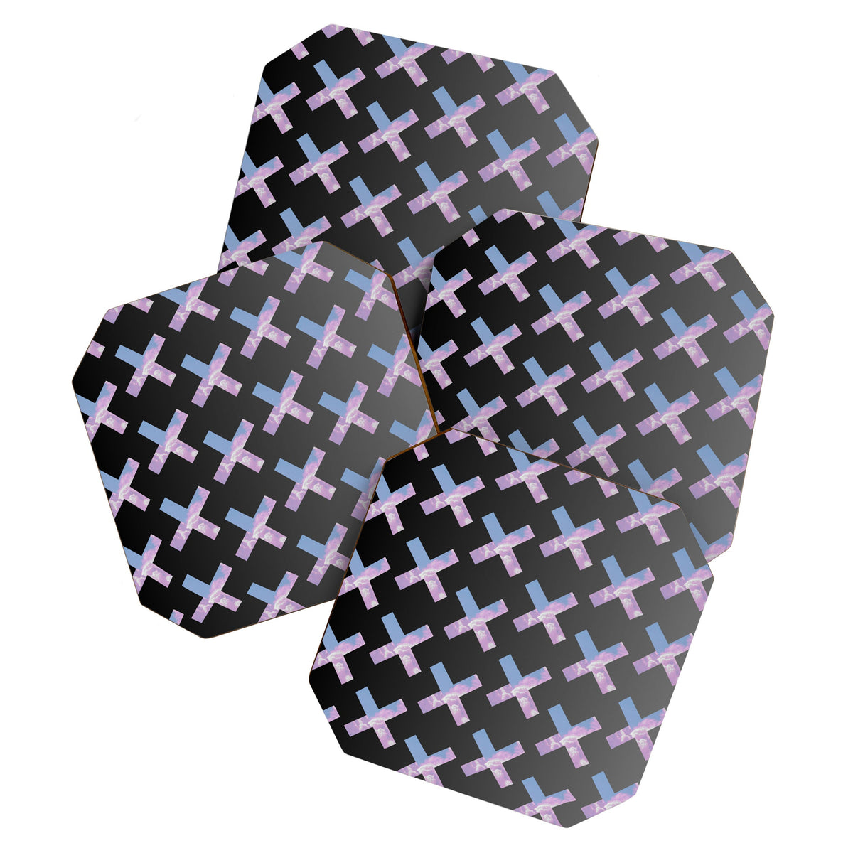 2010s era egirl x pattern Coaster