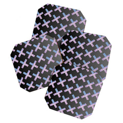 2010s era egirl x pattern Coaster