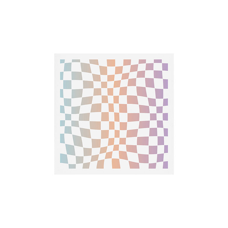 2014 gradient checked warp Art Print
