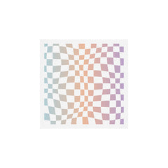 2014 gradient checked warp Art Print