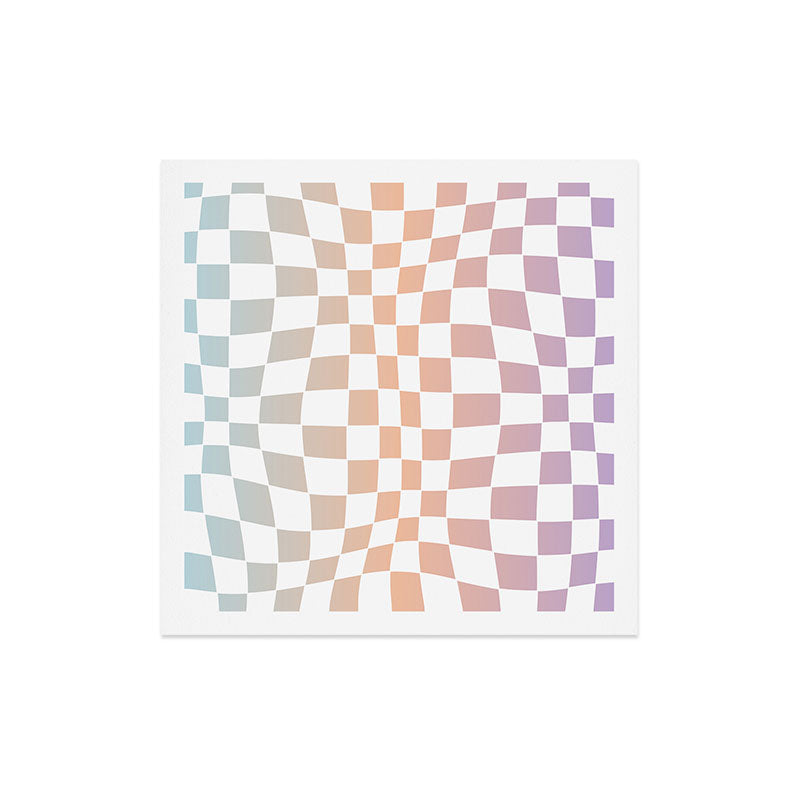 2014 gradient checked warp Art Print