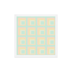 70s mod pale pastels Art Print