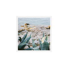 A few steps from the ocean | Fine art Croatia travel photography print | Coastal sea wall art Art Print
