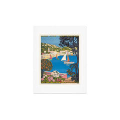 1926 FRANCE Summer On The Cote D'Azur Travel Poster Art Print