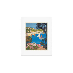 1926 FRANCE Summer On The Cote D'Azur Travel Poster Art Print