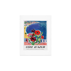 1947 FRANCE Cote d'Azur Travel Poster Art Print