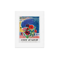 1947 FRANCE Cote d'Azur Travel Poster Art Print