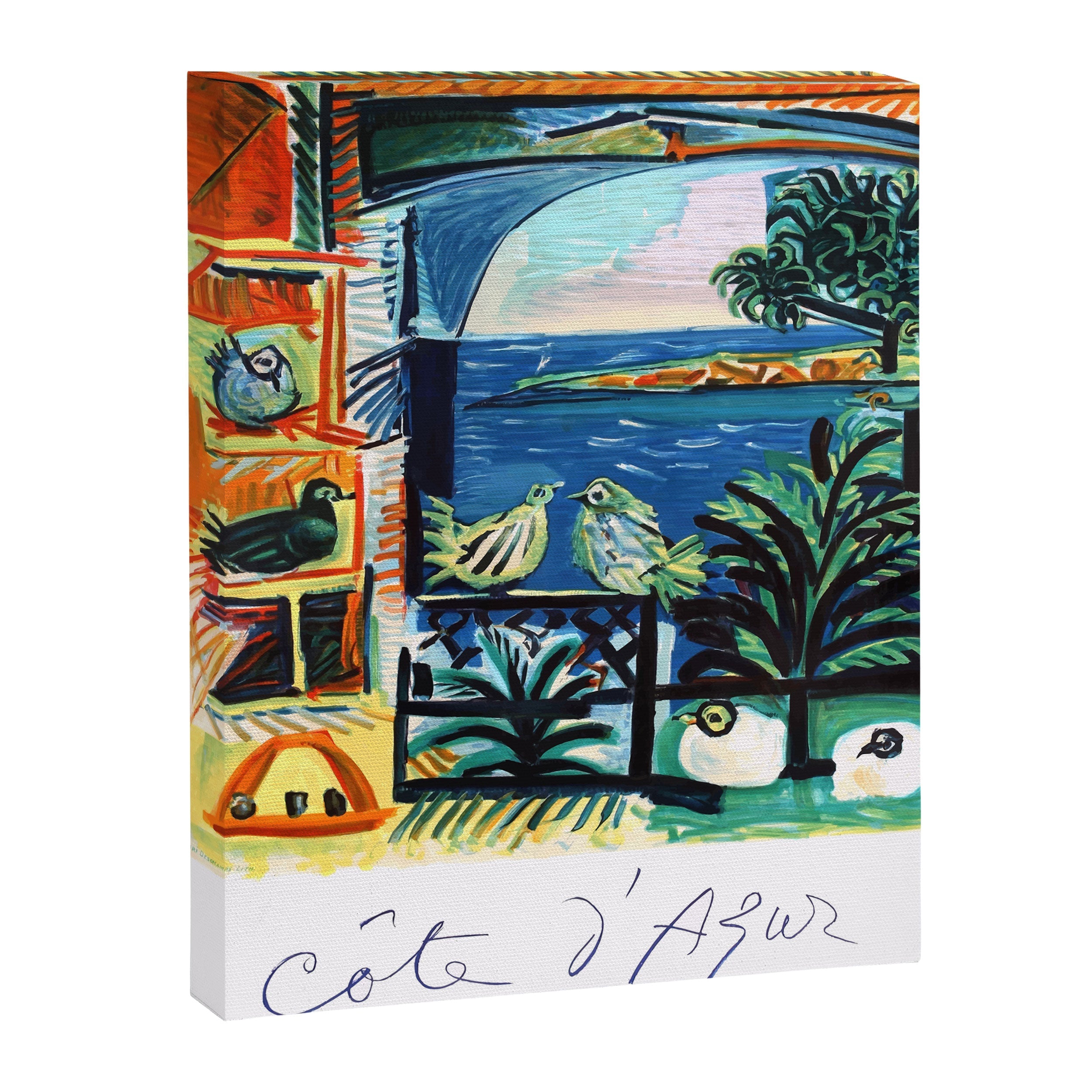1962 Picasso COTE D'AZUR French Riviera Travel Poster Canvas Print