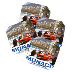 1965 Monaco Grand Prix Racing Poster Coaster