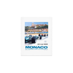 1966 MONACO Grand Prix Racing Poster Art Print