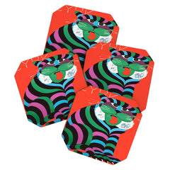 1975 CYRK Polish Circus Tiger Advertising Poster Coaster