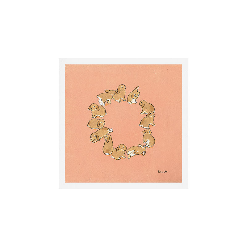 12 lop rabbits Art Print
