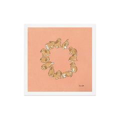 12 lop rabbits Art Print