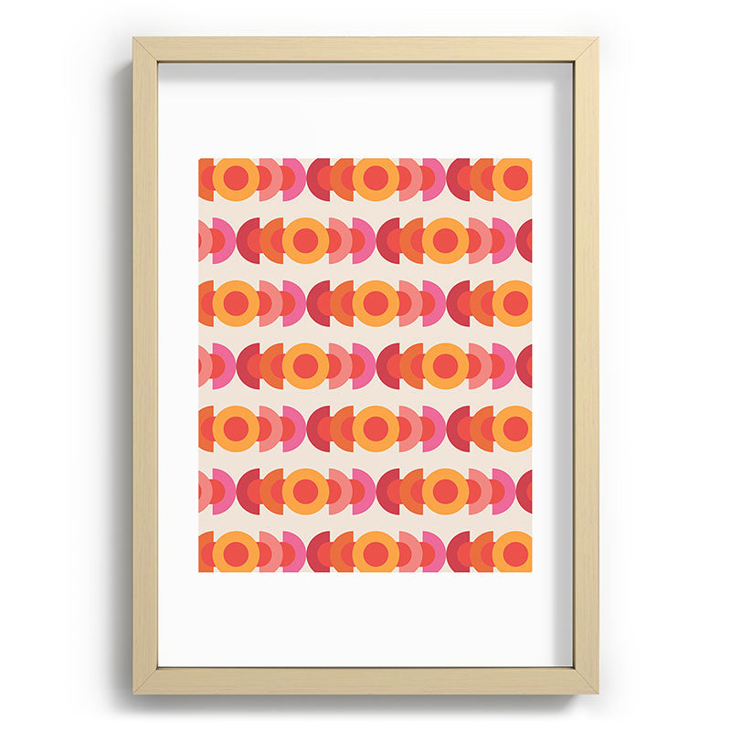 70's pattern no1 Framed Art Print