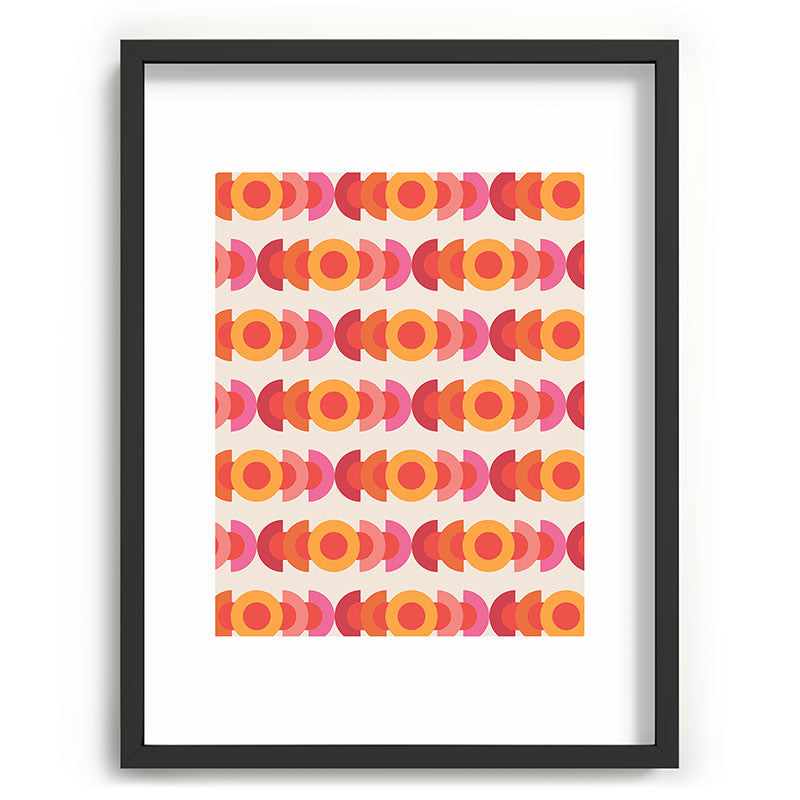 70's pattern no1 Framed Art Print