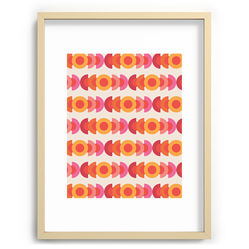 70's pattern no1 Framed Art Print