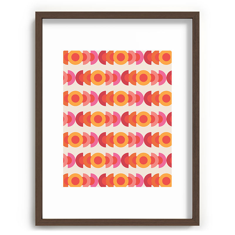 70's pattern no1 Framed Art Print