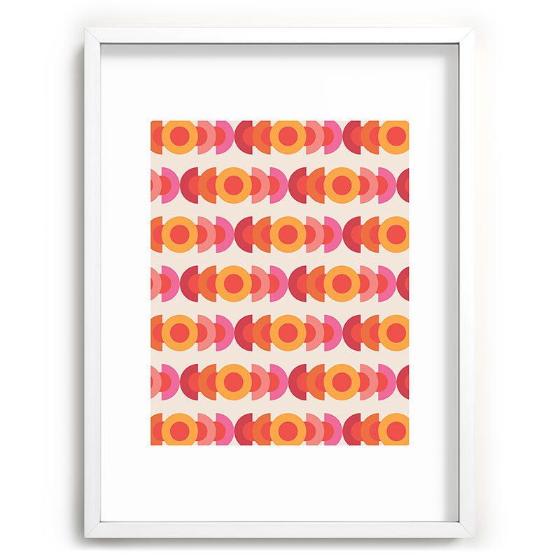 70's pattern no1 Framed Art Print