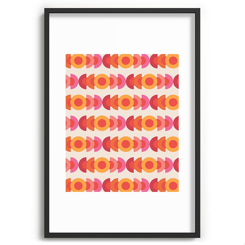70's pattern no1 Framed Art Print