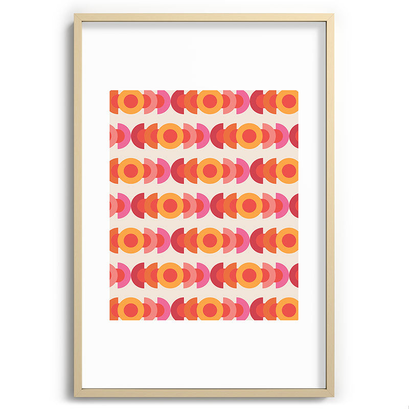 70's pattern no1 Framed Art Print