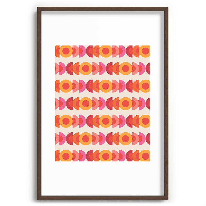 70's pattern no1 Framed Art Print