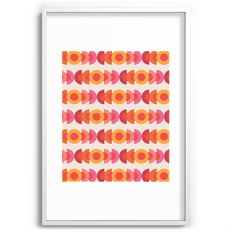 70's pattern no1 Framed Art Print
