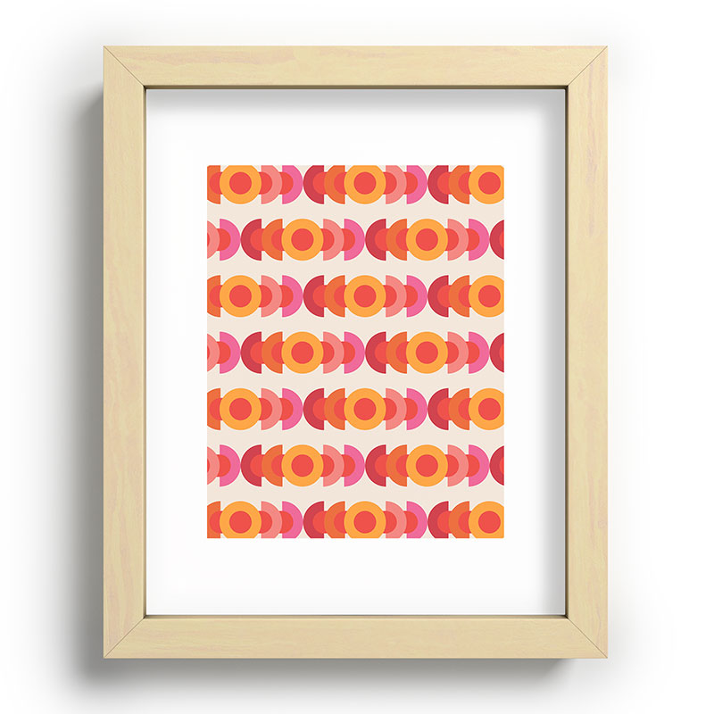70's pattern no1 Framed Art Print