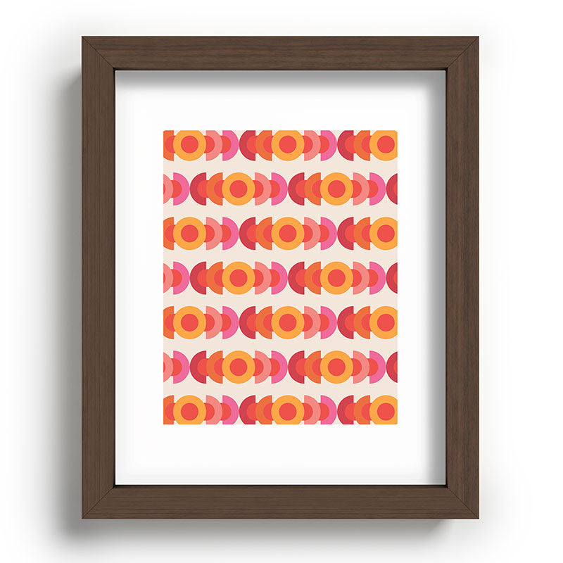 70's pattern no1 Framed Art Print