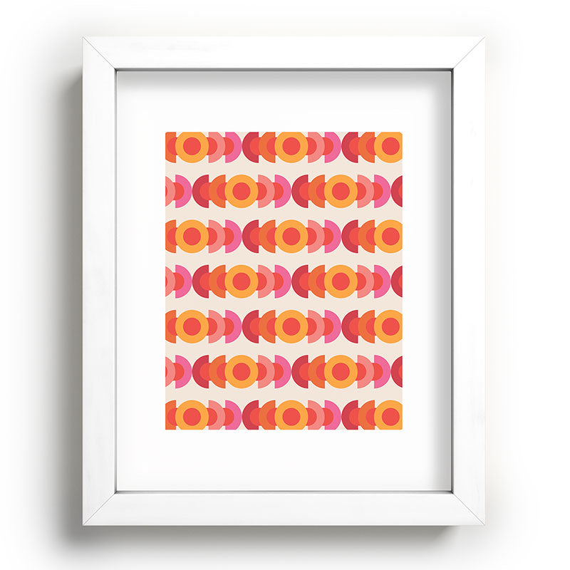 70's pattern no1 Framed Art Print