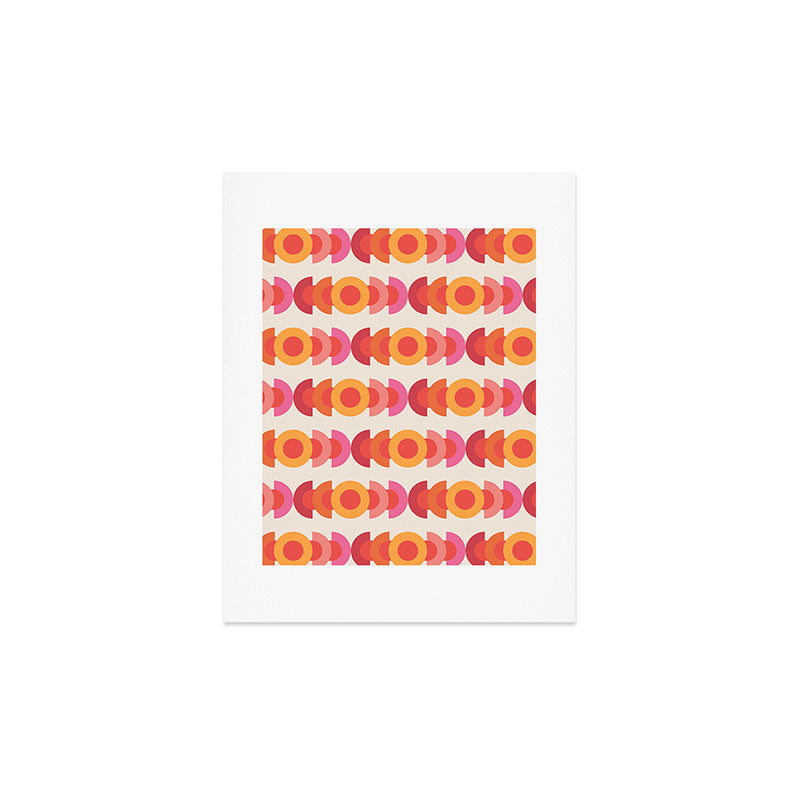 70's pattern no1 Art Print