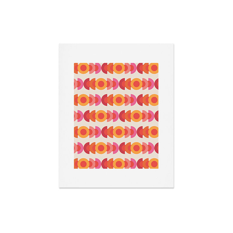 70's pattern no1 Art Print
