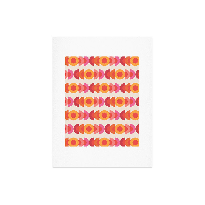 70's pattern no1 Art Print