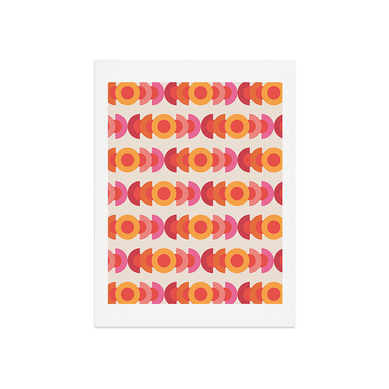 70's pattern no1 Art Print