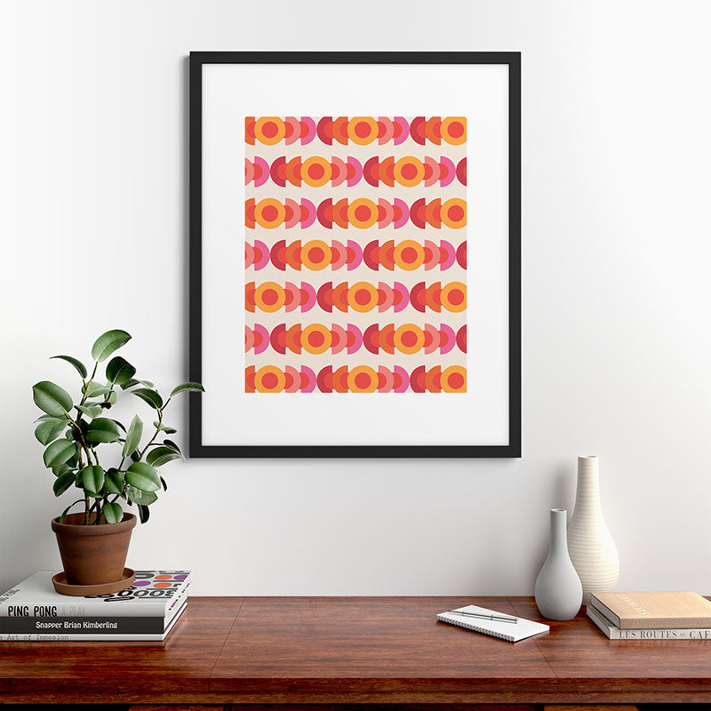 70's pattern no1 Framed Art Print