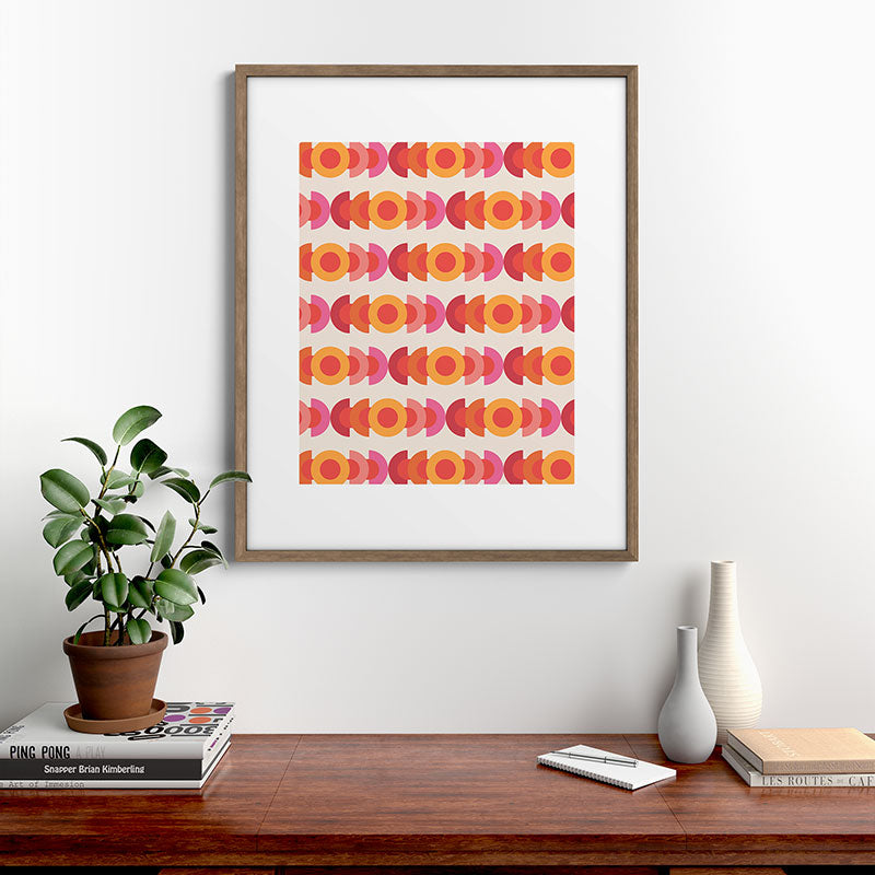70's pattern no1 Framed Art Print